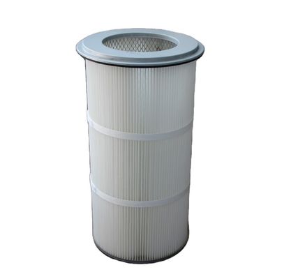 0Filtro de cartucho de ar plissado de porosidade de.3um para filtração de poeira em instalações de fabrico