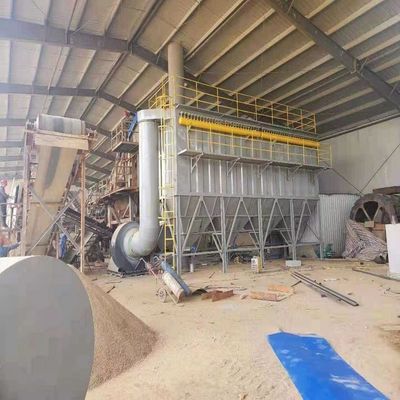 Sistema industrial de controlo de poeira com área de filtragem de 18 m2 e limpeza automática do jato de pulso
