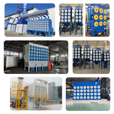 Máquina de depuração para tratamento de gases residuais com filtros automáticos de limpeza e aço carbono