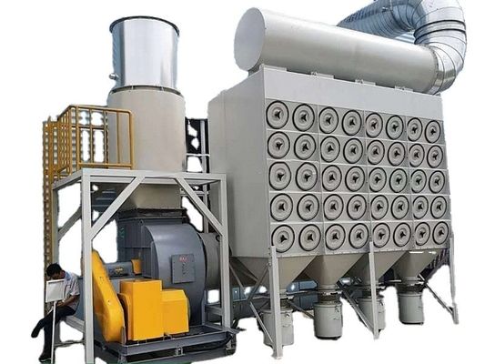 Extractor de pó de filtro de cartucho com 15kw de potência e tamanho mínimo de partícula de 0,3 microns