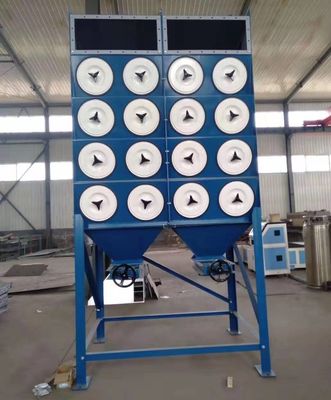 Extractor de pó de filtro de cartucho com 15kw de potência e tamanho mínimo de partícula de 0,3 microns