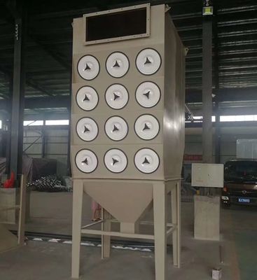 Extractor de pó de filtro de cartucho com 15kw de potência e tamanho mínimo de partícula de 0,3 microns