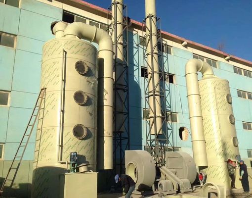 Torre de purificação de gases de escape de limpeza húmida de 400 kg com outras características