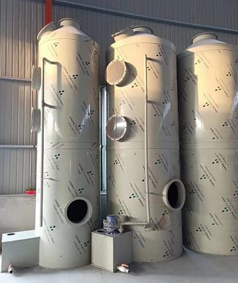 4000 mm de altura torre de purificação de pulverização húmida de limpeza de gases para controle da poluição do ar