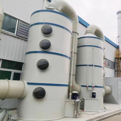 Torre de pulverização de limpeza de gás de coluna de lavagem úmida de 400 kg com eficiência de purificação de 80%