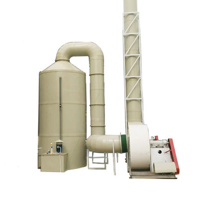 Torre de pulverização de limpador de gás de PP para tratamento de gases industriais residuais na produção de fertilizantes