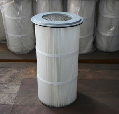 Filtro de ar plissado HEPA profissional de fibra de vidro de poliéster para colector de poeira D325*1000 mm