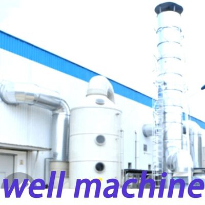 7.5 KW de potência de ventilador FRP torre de absorção verde para material de purificação de gases químicos