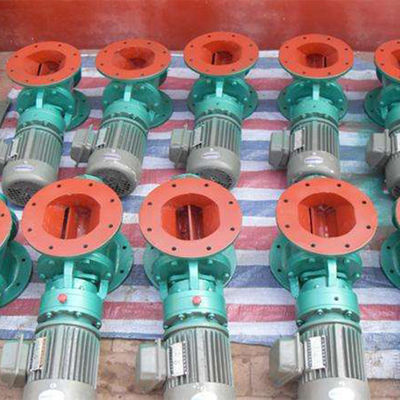 Dimensão de flange personalizada Alimentação rotativa industrial de alta temperatura para descarga de pó