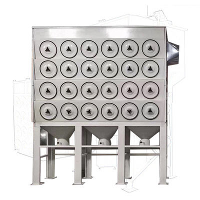 1400 kg Cartucho de filtro industrial Recolhedor de poeira de jato de pulso para oficinas de reparação de máquinas