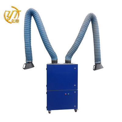 Extractor de fumo de soldagem de braço duplo 3kw para um ambiente de trabalho mais limpo e saudável
