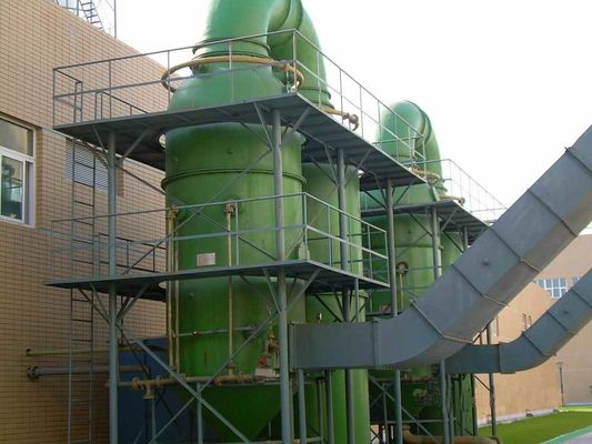 Limpezas de gás industrial SO2 torre de dessulfuração de alta purificação aço carbono OEM