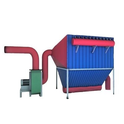 Sistema central de remoção de poeira por pulso de sacos de tecido para carpintaria para caldeiras industriais de biomassa