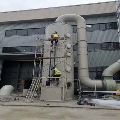 5kw Pump Power Wet Scrubber para tratamento de CO2 na torre de absorção industrial de aço carbono