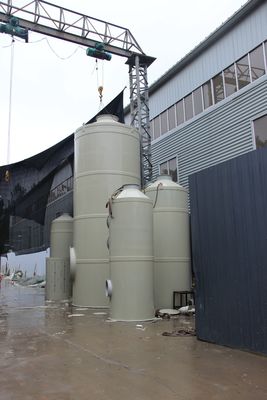 5kw Pump Power Wet Scrubber para tratamento de CO2 na torre de absorção industrial de aço carbono