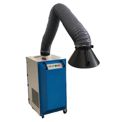 Extractor de fumaça de soldagem de corte a laser portátil compacto de 75 kg com 2 cartuchos de filtro