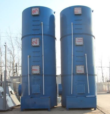 Coluna de adsorção industrial para purificação de gases residuais em grandes encomendas