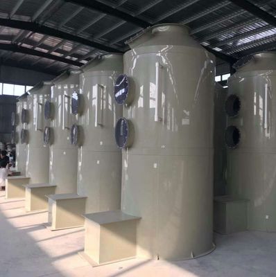 32 mm Coluna de absorção de embalagem de gás do depurador de ar industrial cinza para purificação de gás