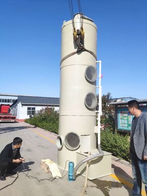 4mm-15mm espessura Tratamento de resíduos de gás de combustível gás de combustível ácido fumo de limpeza molhada torre de purificação