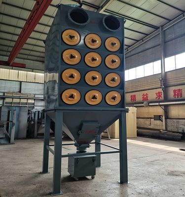 1200 kg Sistema de remoção de poeira Cartucho de filtro Colector de poeira com estrutura simples