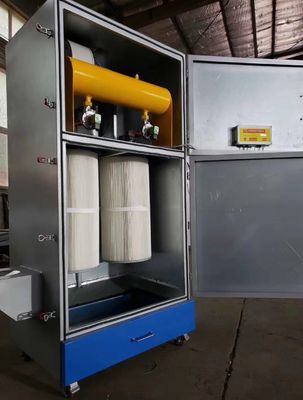 1200 kg Sistema de remoção de poeira Cartucho de filtro Colector de poeira com estrutura simples