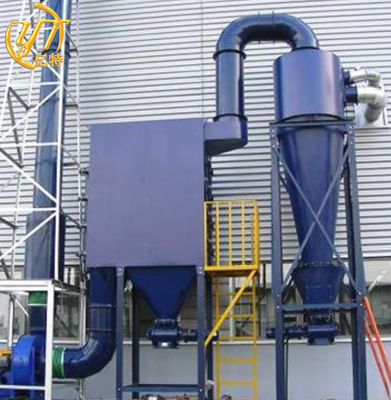 750-1060 m3/h Volume de ar Separador de poeira industrial de ciclones para processamento de tabaco
