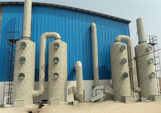 Torre de extracção de gás de fumo ácido pequeno, limpador húmido, spray tan, para obras de construção