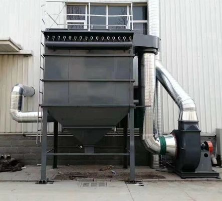 Coletor de pó de cartucho de filtro para gases de escape industriais 0,3 micrões Tamanho mínimo de partículas